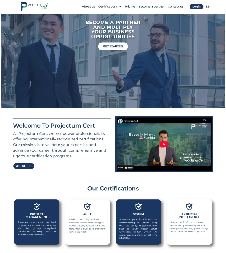 projectum cert wordpress ecommerce